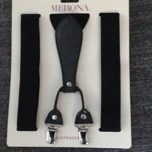 Merona Black Suspenders